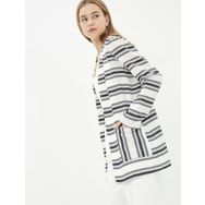 Koton 7YAK62234UW02M Çizgili Kadın Kimono
