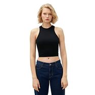 Koton 999 Kadın Siyah Bisiklet Yaka Kolsuz Atlet T-shirt