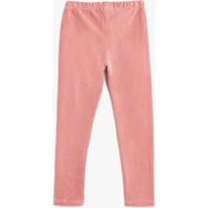 Koton Kadife Tayt Pembe Renk Kız Çocuk İçin Yüksek Bel Lastikli Slim Fit Tasarım - 11 - 12 Yaş