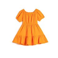 Koton Kids 3SKG80060AW1854 Turuncu Kız Çocuk Elbise