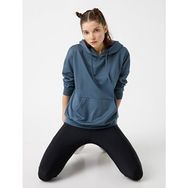 Koton TYC00044837889 Kırmızı Kapüsonlu Cepli Kadın Sweatshirt