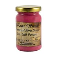 Koza Pigment Gül Pembe Ezilmiş Boya 105 cc Ebru Boyası