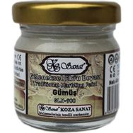 Koza Pigment Gümüş Ezilmiş Boya 40 cc Ebru Boyası