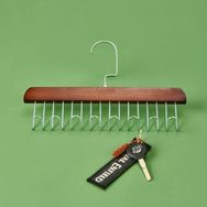 Kpm 28x19 cm Kahverengi Çok Fonksiyonlu Kancalı Askı