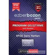 KPSS Eğitim Bilimleri Program Geliştirme ve Sınıf Yönetimi Ders Notları - Pegem Akademi Yayıncılık