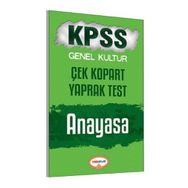 KPSS Genel Kültür Anayasa Çek Kopart Yaprak Test 2017 - kollektif