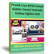KPSS Genel Kültür Genel Yetenek Online Eğitim Seti Enine Boyuna Eğitim
