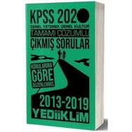 Kpss Genel Yetenek Genel Kültür Tamamı Çözümlü Konularına Göre Çıkmış Sorular 2020 Yediiklim Yayınları