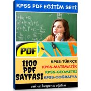 KPSS Hazırlık Eğitim Seti 1100 Sayfalık PDF Kitabı Enine Boyuna Eğitim