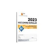 KR Akademi Yayınları 2023 MSÜ Çıkmış Sorular Tıpkı Basım Kitapçığı