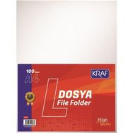 Kraf 1011 L A4 100'lü Paket Poşet Dosya