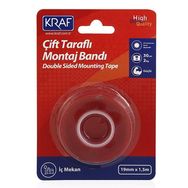 Kraf 19x1.5 m 2530 gr Çift TaraflıI İç Mekan Montaj Bandı