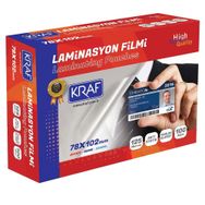 Kraf 2127 78x102 mm 125 Mic 100'lü Laminasyon Filmi