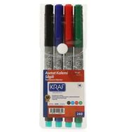 Kraf 260M 4'lü Set Asetat Kalemi