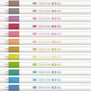 Kraf 444 12 Renk 0.5 mm Color Liner Kalem