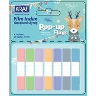 Kraf 51250 7 Renk 20 Yaprak Pop-Up 8x45 mm PP Index Film