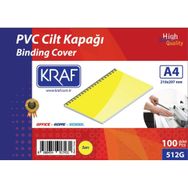 Kraf 512G 160 Mikron 100 Adet Sarı Cilt Kapağı