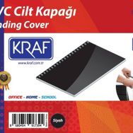 Kraf 512G 160 Mikron 100 Adet Siyah Cilt Kapağı