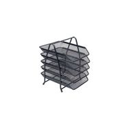 Kraf 5736224 Metal 5 Katlı Siyah 420G Perfore Evrak Rafı