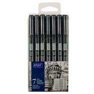 Kraf 7 Parça Teknik Çizim Kalem Seti