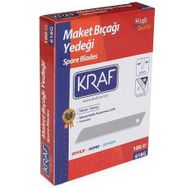 Kraf Geniş 18 mm 100 Adet Maket Bıçağı Yedeği