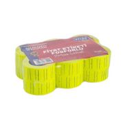 Kraf Motex Etiket Fosforlu Sarı 12'li