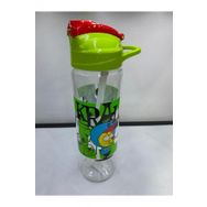 Kral Şakir 500 ml Yeşil Desenli Pipetli Tritan Matara
