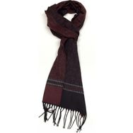 Kravatkolik K383 Kırmızı Siyah Motif Desen Erkek Kaşkol