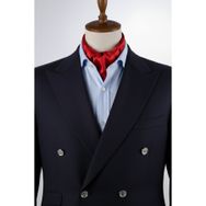 Kravatkolik K573 Kırmızı Düz Ascot Fular