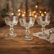 KRD Home Crystalita 3'lü Ayaklı Kase