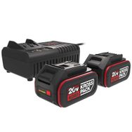 Kress KAD21 20 V 4.0 Ah Li-Ion Krosspack 2 Adet Akü ve Akü Şarj Cihazı