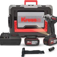 Kress KUB30.2 20 V 4.0 Ah Li-Ion Çift Akülü 300NM Kömürsüz Profesyonel Şarjlı Somun Sıkma Makinesi