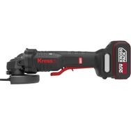 Kress KUH04 20 V 4.0 Ah Li-Ion Çift Akülü 125 mm Kömürsüz Profesyonel Şarjlı Devir Ayarlı Avuç Taşlama Makinesi