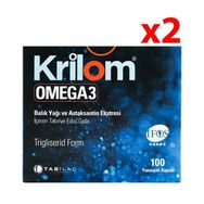 Krilom Omega 3 2x100 Kapsül Balık Yağı