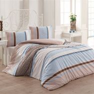 Kristal Light Vira Kahve Çift Kişilik Nevresim Takımı