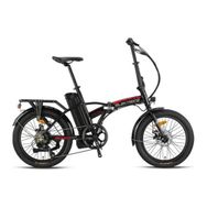 Kron Elektrone Pasific 20 Jant E-Bike Md 7 Vites Siyah Kırmızı Füme Elektrikli Katlanır Bisiklet