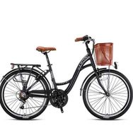 Kron GRN22-004 Geroni 21 Vites V.B. Mat Siyah - Gri /Kahverengi ALM Tourer 26 City Bike