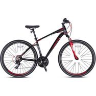 Kron Tx100 Siyah Kırmızı Füme-22 28 Jant 18-21 Vites Trekking Bisiklet