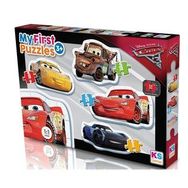 Ks Baby Cars My First 4 In 1 Çerçevesiz Puzzle