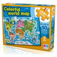 KS Games 31015 Colorful World Map