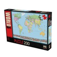 KS Games Dünya Siyasi Haritası 200 Parça Puzzle