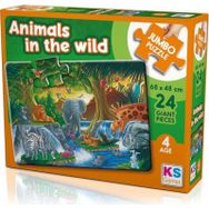 KS Games JP 31008 Animal In The Wild 24 Parça Jumbo Puzzle