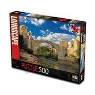 KS Games Old Mostar Bridge Bosna Hersek 500 Parça Puzzle