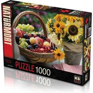 KS Puzzle 11227 KS Meyve ve Ayçiçeği - Fruit and Sunflower 1000 Parça Puzzle