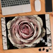 KS000798 Retro Pembe Renkli Gül 240 Parça Puzzle Yapboz