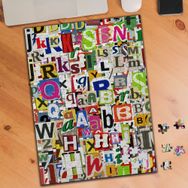 KS699442 Renkli Harfler Kolyajı 240 Parça Puzzle Yapboz