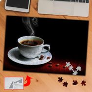 KS70 Kahve Dolu Fincan Bardağı 240 Parça Puzzle Yapboz Tablo