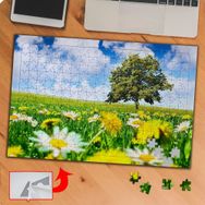 KS70121 Görkemli Ağaç ve Kır Çiçekleri 240 Parça Puzzle Yapboz