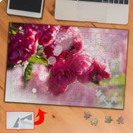 KS70124 Pembe Gül Ağacı Dalları Resmi 240 Parça Puzzle Yapboz
