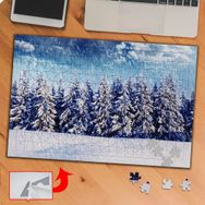 KS70293 Çam Ağaçları ve Kış Manzarası 240 Parça Puzzle Yapboz